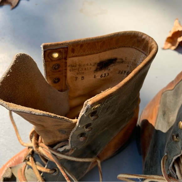 Justin Kiltie Roper Vintage 2-toned Lace Up Leather boot - Picture 4 of 9